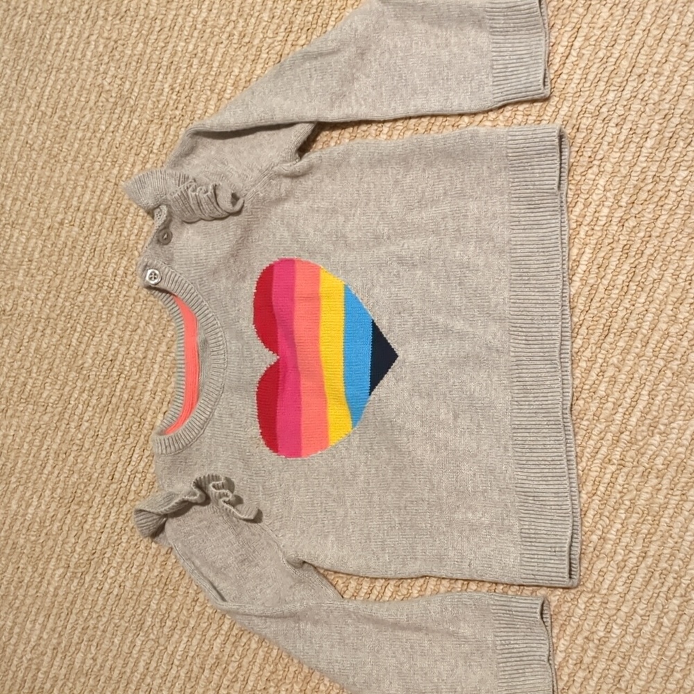 4/$20 Gap cotton heart sweater
